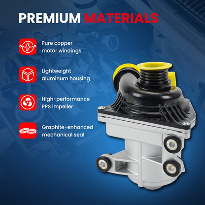 Bomba de agua de motor eléctrico MOCA compatible con BMW X5 3.0L 2007-2010