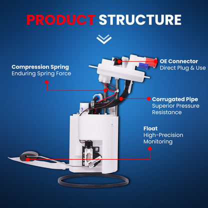 MOCA E9120M Fuel Pump Module Assembly for 2013-2014 Hyundai Sonata 2.4L & 2011-2013 Kia Optima 2.4L