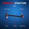 MOCA 2Pcs Front Sway Bar Link Kit Fit for 2011-2014 Chrysler 200 V6 3.6L & 2009-2014 Dodge Avenger L4 2.4L
