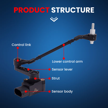 MOCA V48-72-0086 3 Pins Front Left Ride Leveling Height Sensor Fit for 2003-2009 Land Rover Range Rover 4.2L 4.4L