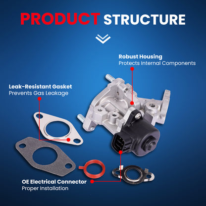 Válvula EGR MOCA EGV1235 compatible con Lexus CT200h 1.8L (2011-2017) y Toyota Prius V 1.8L (2012-2018)