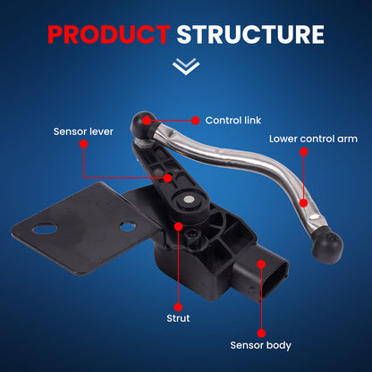 MOCA RH3711 Front Right Height Level Sensor Fit for 2011-2015 Dodge Durango 3.6L 5.7L & 2011-2015 Jeep Grand Cherokee 3.6L 5.7L