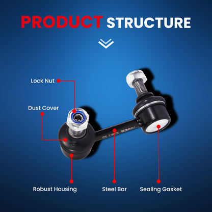 MOCA 2x Front Sway Bar End Links Fit for 2006-2011 Honda Civic & Acura CSX