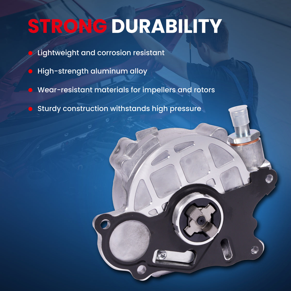 Bomba de vacío MOCA VCP169 compatible con Volkswagen Passat 2.0L (2012-2015), Volkswagen Jetta 2.0L (2009-2014) y Audi A3 2.0L (2010-2013)