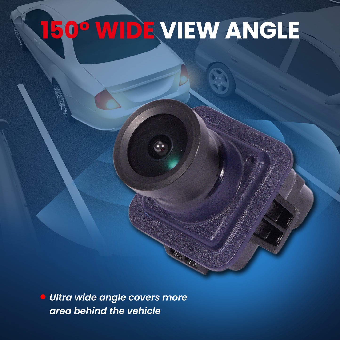 Cámara de asistencia para estacionamiento trasero MOCA 590-434 compatible con Ford Mustang 2.3L, 5.0L y 5.2L (2015-2020) e INFINITI G37 3.7L (2008-2013), INFINITI FX50 5.0L (2009-2013) e INFINITI EX35 3.5L (2008-2012)
