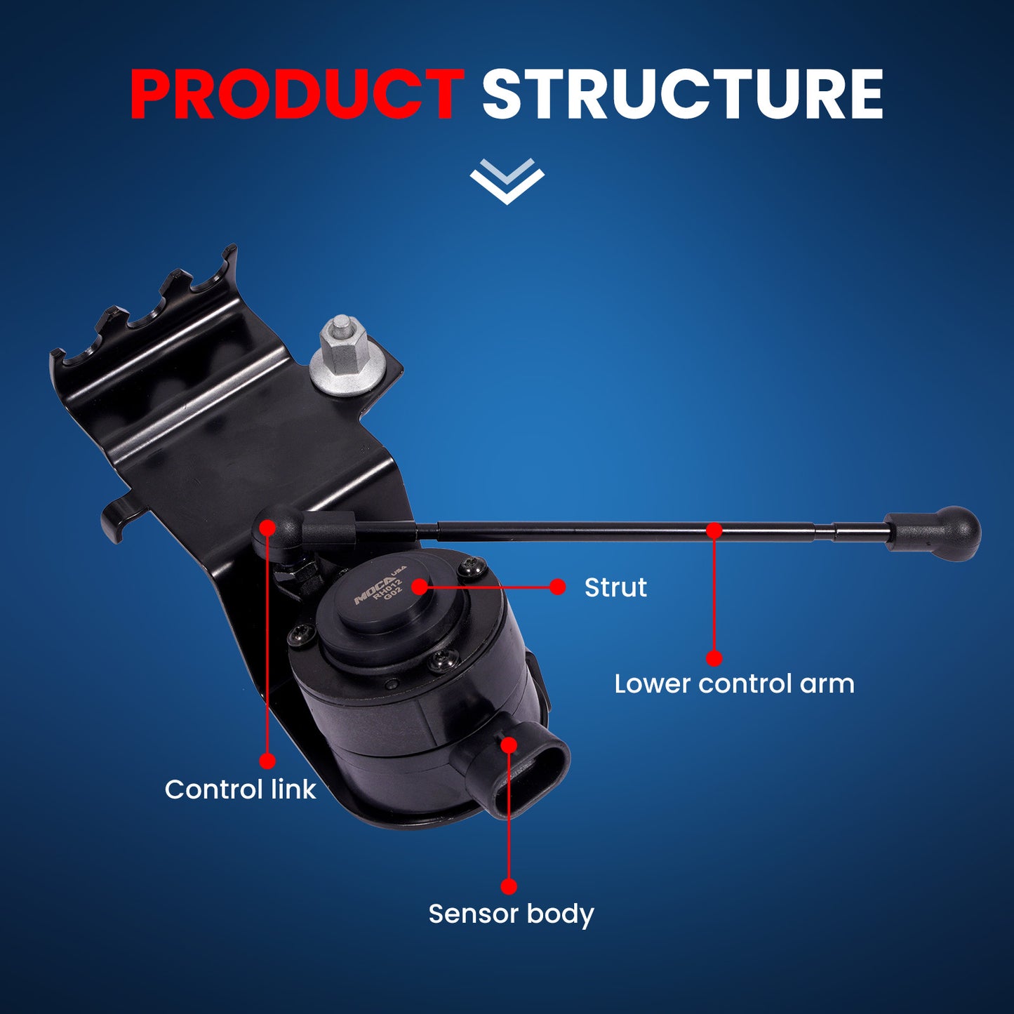 MOCA 926-786 Front Left Ride Leveling Height Sensor Fit for 2006-2011 Buick Lucerne 3.8L 4.6L & 2006-2011 Cadillac DTS 4.6L