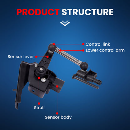 MOCA 97034302103 Front Left Ride Leveling Height Sensor Fit for 2010-2016 Porsche Panamera