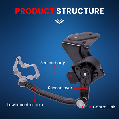 MOCA V10-72-1451 Front Left or Right Ride Leveling Height Sensor Fit for 2004-2009 Audi S4 4.2L & 2005-2009 Audi A4 2.0L & 2005-2009 Audi A4 Quattro 2.0L