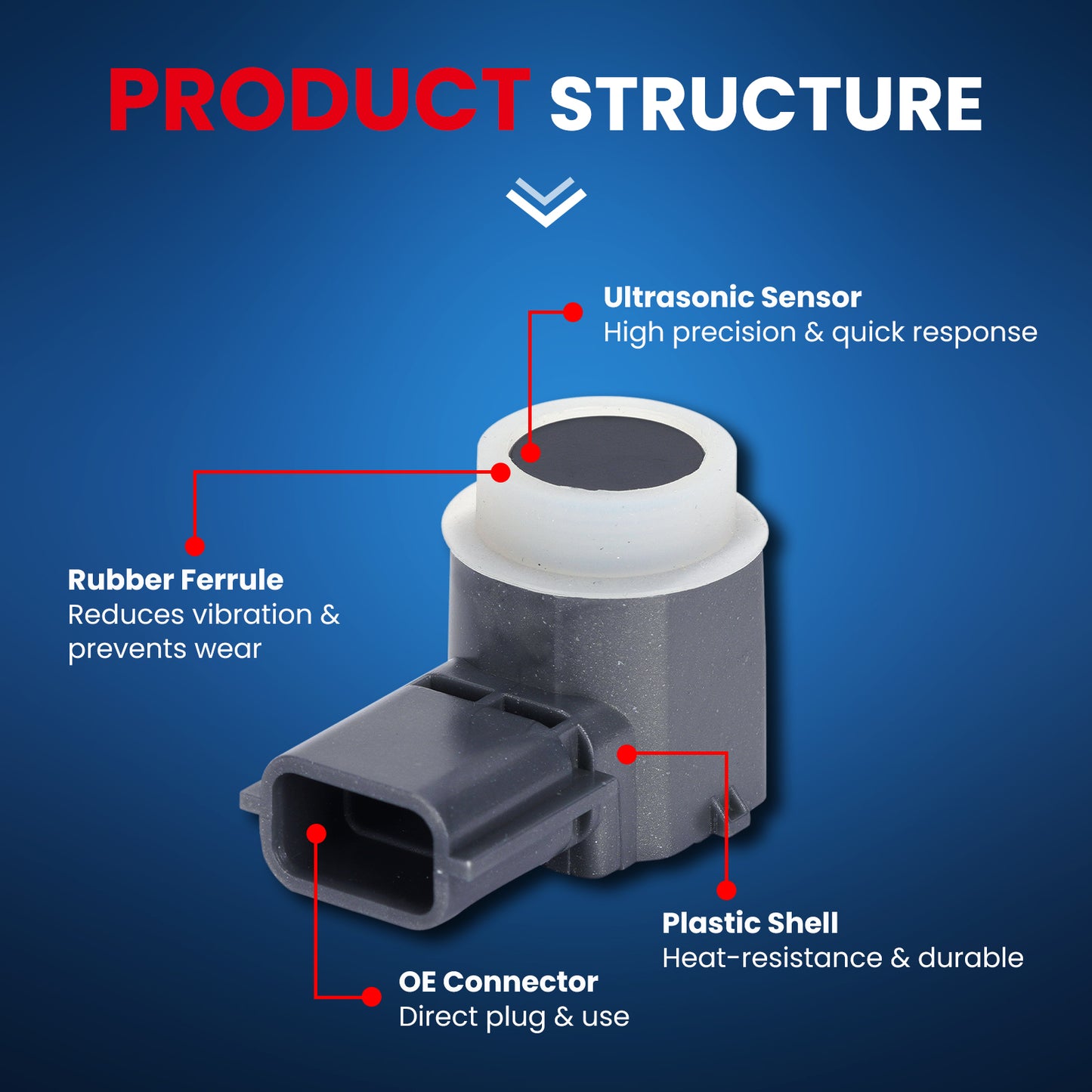 MOCA Parking Aid Sensor Fit for 2015-2017 INFINITI QX80 5.6L & 2013-2018 Nissan Altima 2.5L 3.5L & 2016-2023 Nissan Maxima 3.5L