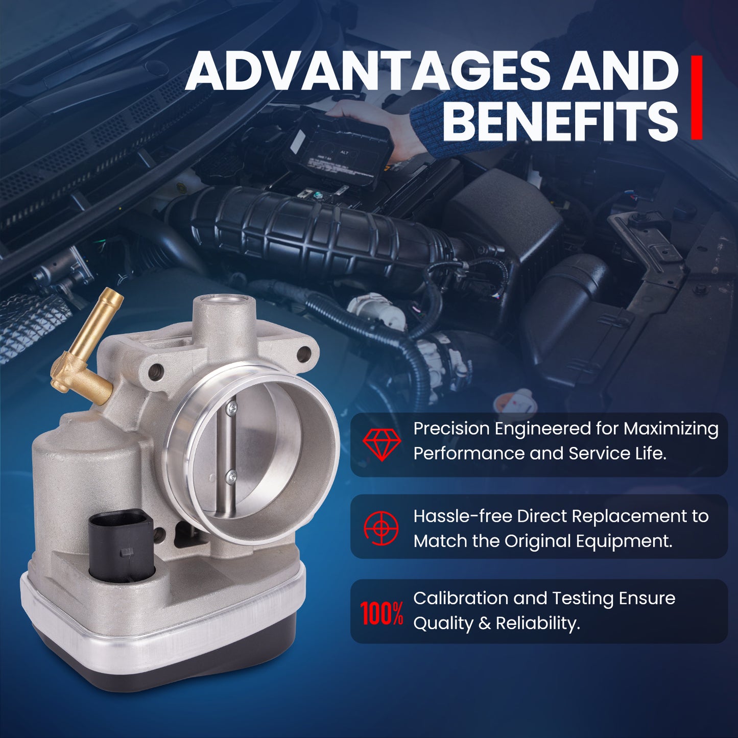 MOCA Throttle Body Fit for 2002-2008 Mini Cooper S L4 1.6L