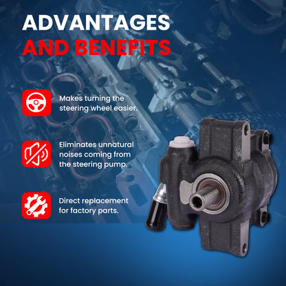 MOCA Power Steering Pump Fit for 2005-2008 Ford F-150 V6 4.2L