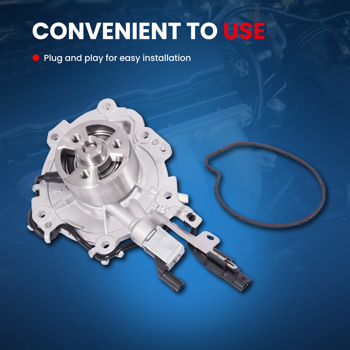 MOCA Electric Engine Water Pump Fit for 2018-2019 Land Rover Range Rover Velar 2.0L