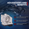 MOCA 6E-4201 Throttle Body Fit for 2014-2018 Mazda 3 2.5L & 2014-2017 Mazda 6 CX-5 2.5L