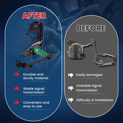 MOCA V10-72-0056 Rear Left Ride Leveling Height Sensor Fit for 2015-2024 Porsche Macan & 2011-2018 Audi A8 Quattro & 2012-2018 Audi A6 A7 Quattro