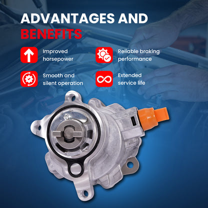 Bomba de vacío MOCA VCP129 compatible con Ford Mustang 2.3L (2015-2021), Ford Fusion 2.0L (2013-2020) y Lincoln MKZ 2.0L (2013-2019)