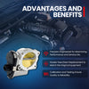 MOCA Throttle Body Fit for 2007-2011 GMC Acadia 3.6L & 2007-2009 Suzuki XL-7 3.2L 3.6L & 2009-2011 Chevrolet Traverse 3.6L