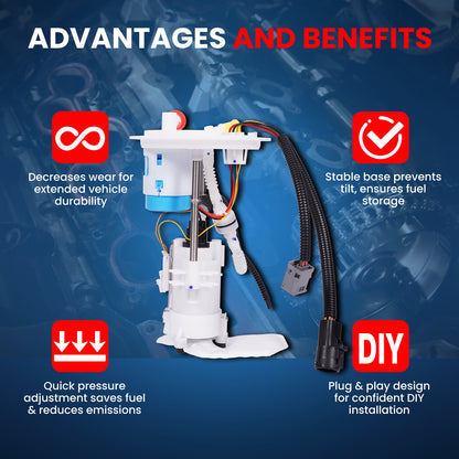 MOCA E2454M Fuel Pump Module Assembly for 06-09 Ford Explorer Mercury Mountaineer 4.0L 4.6L