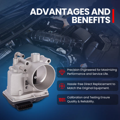 Cuerpo del acelerador MOCA compatible con Nissan Frontier 2.5L (2005-2019, 2022-2023) y Nissan Frontier 3.8L (2020, 2022)