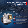 MOCA Throttle Body Fit for 2007-2010 Acura CSX 2.0L & 2006-2011 Honda Civic 2.0L & 2007-2011 Honda Element 2.4L