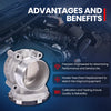 MOCA S20409 Throttle Body Fit for 2020-2025 Ford Police Interceptor Utility 3.3L & 2017-2024 Ford F-150 3.5L & 2018-2023 Lincoln Navigator 3.5L
