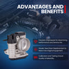 MOCA Throttle Body Fit for 2007-2011 Hyundai Azera 3.3L & 2007-2012 Hyundai Veracruz 3.8L & 2006-2010 Kia Sedona 3.8L