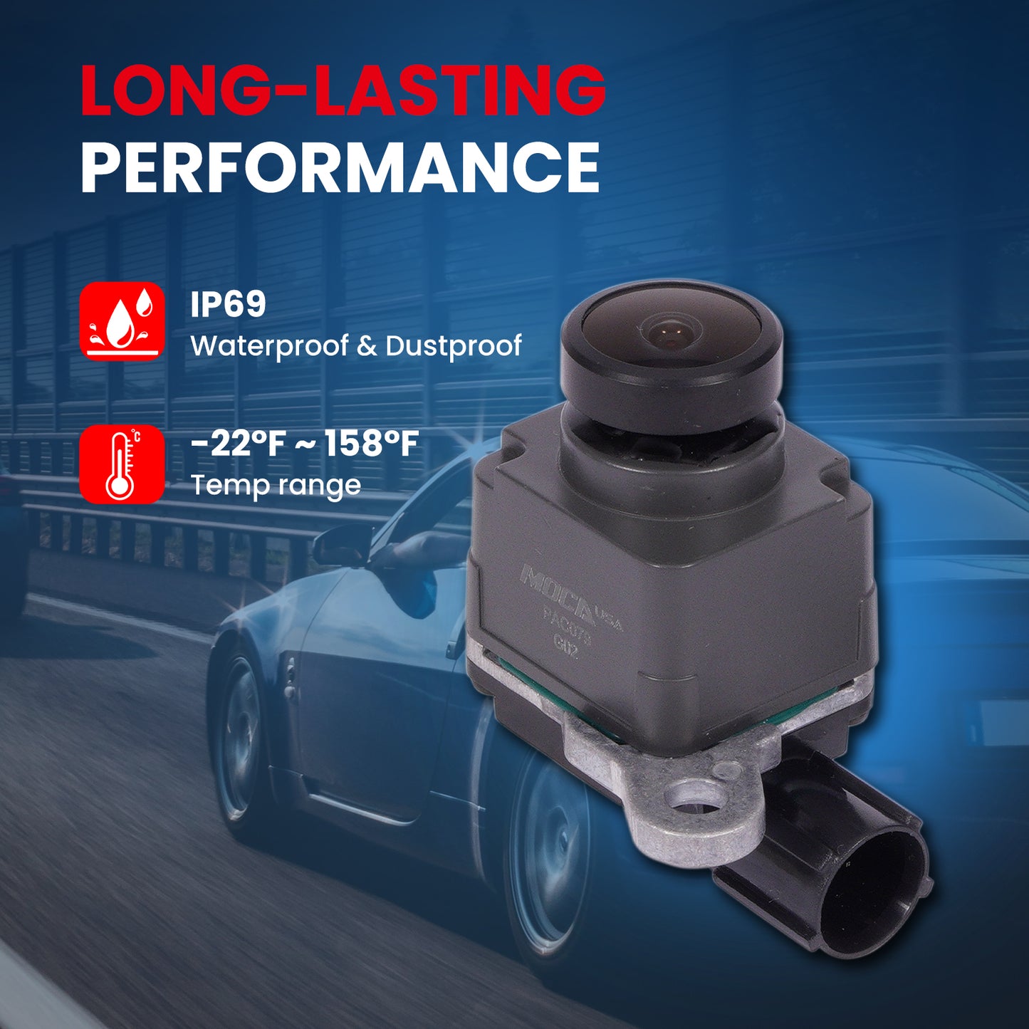 MOCA 590-079 Rear Park Assist Camera Fit for 2015-2017 Dodge Viper & 2013-2015 Ram 1500 2500 3500 & 2013-2014 SRT Viper