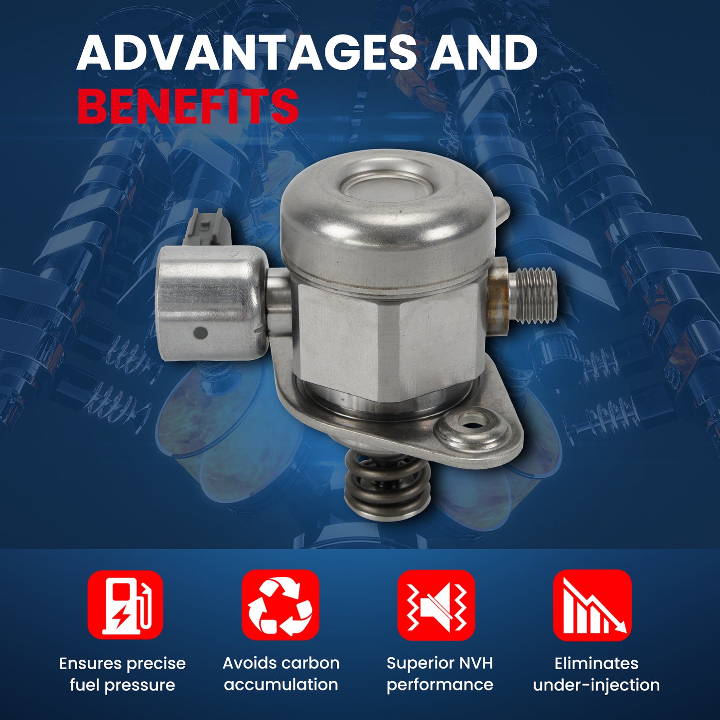 MOCA High Pressure Fuel Pump Fit for 2011-2017 Nissan Juke 1.6L & 2017-2022 Nissan Rogue Sport 2.0L & 2017-2019 Nissan Sentra 1.6L