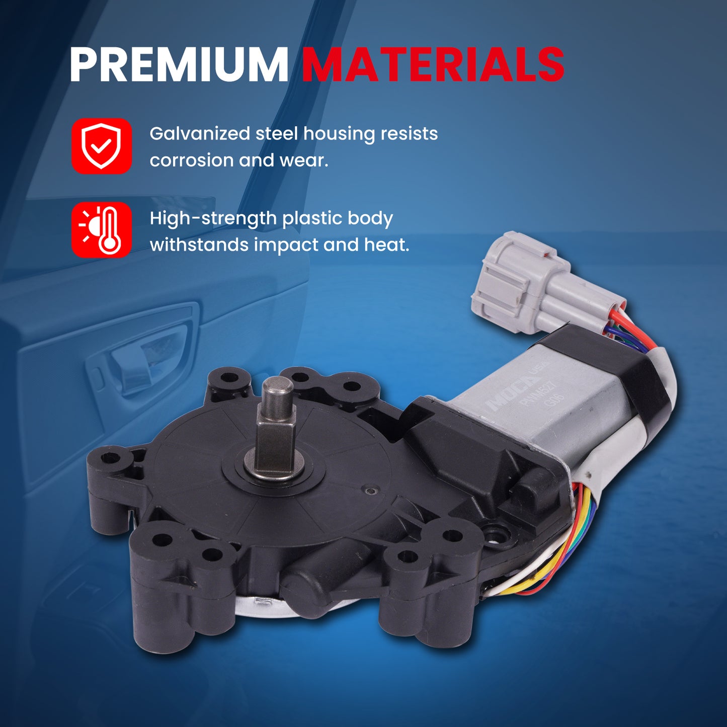 MOCA Front Left Power Window Motor Fit for 2004-2015 Nissan TITAN & 2005-2015 Nissan Armada & 2004-2013 INFINITI QX56
