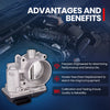 MOCA Throttle Body Fit for 2014-2018 Mazda 3 2.0L 2.5L & 2013-2016 Mazda CX-5 2.0L & 2016-2018 Mazda CX-3 2.0L