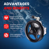 MOCA Power Steering Pump Fit for 2004-2007 Ford Crown Victoria 4.6L & 2004-2007 Mercury Grand Marquis 4.6L & 2003-2006 Lincoln Town Car 4.6L