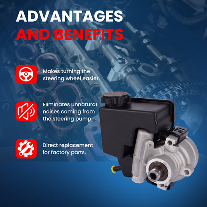 MOCA Power Steering Pump Fit for 1996-2004 Buick Regal 3.8L & 1998-2003 Chevrolet Monte Carlo 3.8L & 1997-2003 Pontiac Grand Prix 3.8L