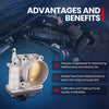 MOCA S20059 Throttle Body Fit for 2007-2014 Nissan Altima 3.5L & 2011-2017 Nissan Quest 3.5L