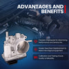 MOCA Throttle Body Fit for 2012-2019 Hyundai Accent 1.6L & 2012-2017 Hyundai Veloster 1.6L & 2012-2019 Kia Rio Soul 1.6L
