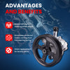 MOCA Power Steering Pump Fit for 2007-2017 Jeep Compass 2.0L 2.4L & 2007-2012 Dodge Caliber 2.0L 2.4L
