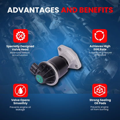 MOCA EGV1233 EGR Valve Fit for 2012-2015 Honda Civic 1.5L & 2014-2020 Honda Fit 1.5L