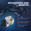 MOCA Throttle Body Fit for 2003-2006 Chevrolet Suburban 2500 8.1L & 2003-2006 GMC Sierra 2500 HD 8.1L