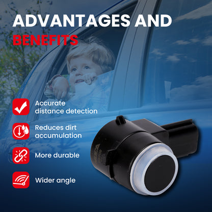 Sensor de asistencia de estacionamiento MOCA compatible con Chrysler 300 (2009-2015), Dodge Charger (2011-2014), Jeep Grand Cherokee (2009-2015) y Ram 1500 (2011-2018)