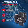 MOCA Power Steering Pump Fit for 2004-2007 Ford Crown Victoria V8 4.6L & 2003-2006 Lincoln Town Car V8 4.6L & 2004-2007 Mercury Grand Marquis V8 4.6L