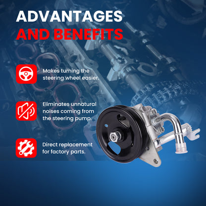 MOCA Power Steering Pump Fit for 2003-2007 Nissan Murano 3.5L