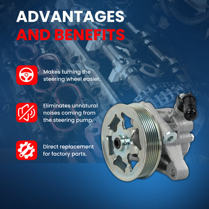 Bomba de dirección asistida MOCA compatible con Honda Accord 2.4L 2008-2012