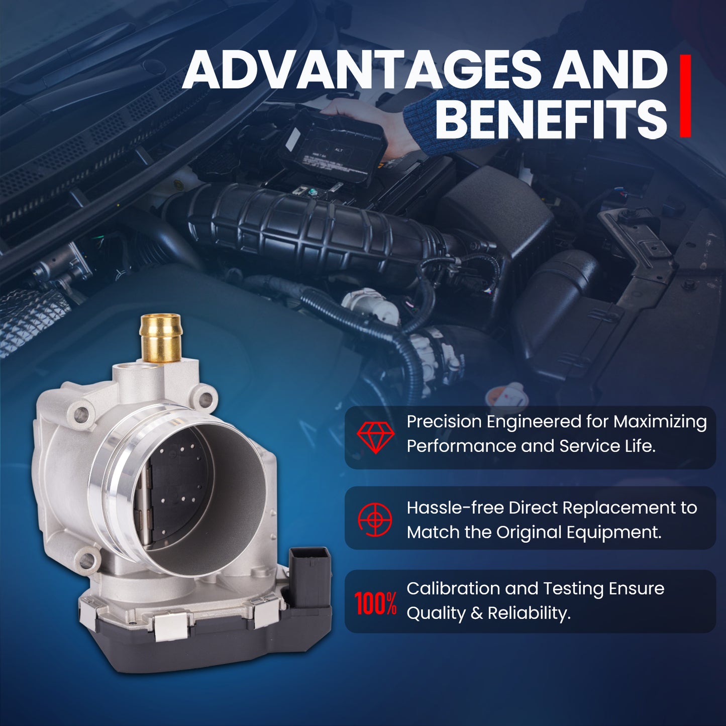 MOCA S20119 Throttle Body Fit for 2014-2016 BMW 228i 2.0L & 2012-2018 BMW 320i 2.0L & 2013-2017 BMW X3 2.0L