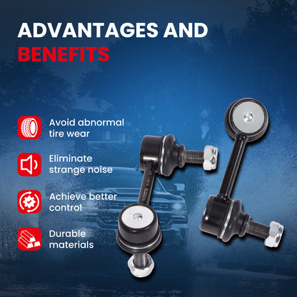 MOCA 2x Front Sway Bar End Links Fit for 2006-2011 Honda Civic & Acura CSX