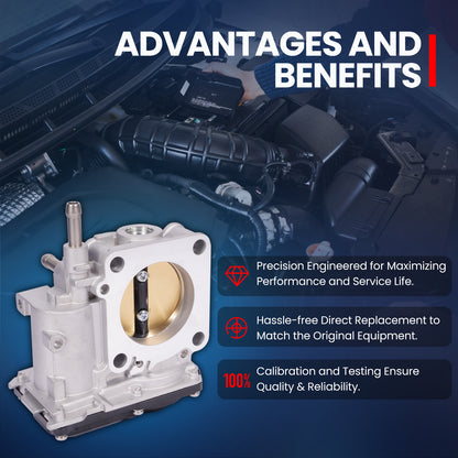 MOCA 67-2029 Throttle Body Fit for 2016-2024 Honda Civic 2.0L & 2023-2024 Honda HR-V 2.0L