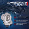MOCA Throttle Body Fit for 2007-2014 Ford E-150 E-250 V8 4.6L & 2009-2012 Lincoln MKS V6 3.7L & 2007-2012 Lincoln MKZ V6 3.5L