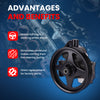 MOCA Power Steering Pump Fit for 2009 Ford F150 Lobo 4.6L 5.4L Before 12/01/2008