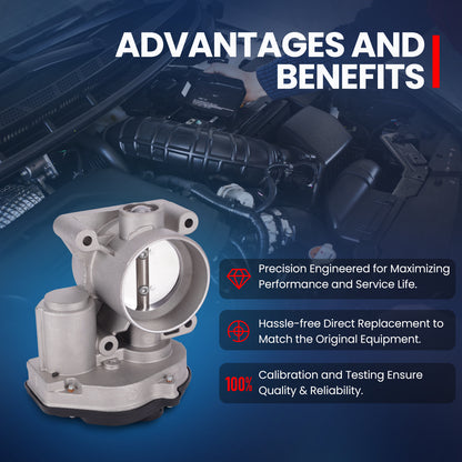 MOCA Throttle Body Fit for 2008-2011 Ford Focus L4 2.0L & 2010-2013 Ford Transit Connect L4 2.0L DOHC