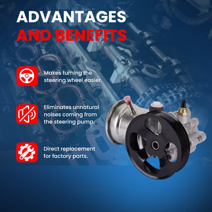 MOCA Power Steering Pump Fit for 2005-2022 Toyota Tacoma 2.7L