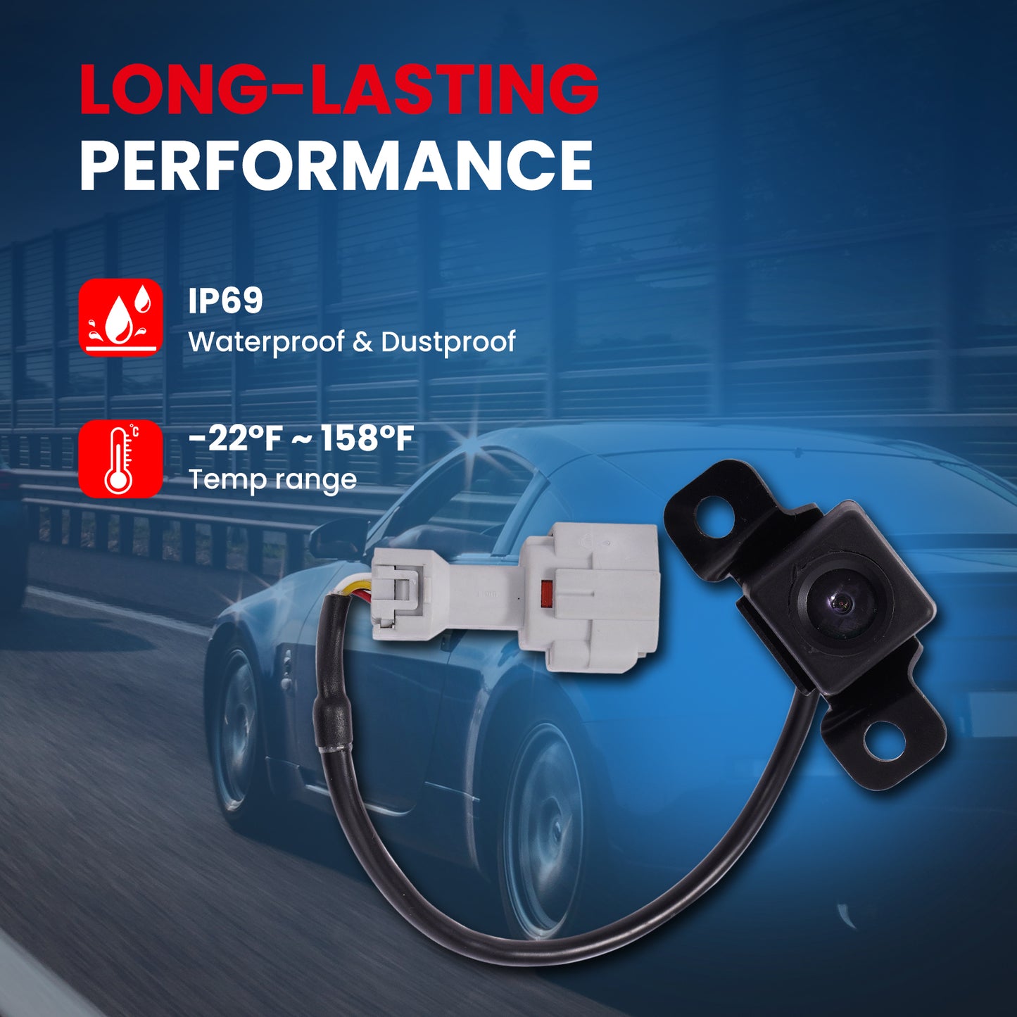 MOCA 590-485 Rear Park Assist Camera Fit for 2012-2017 Hyundai Veloster 1.6L