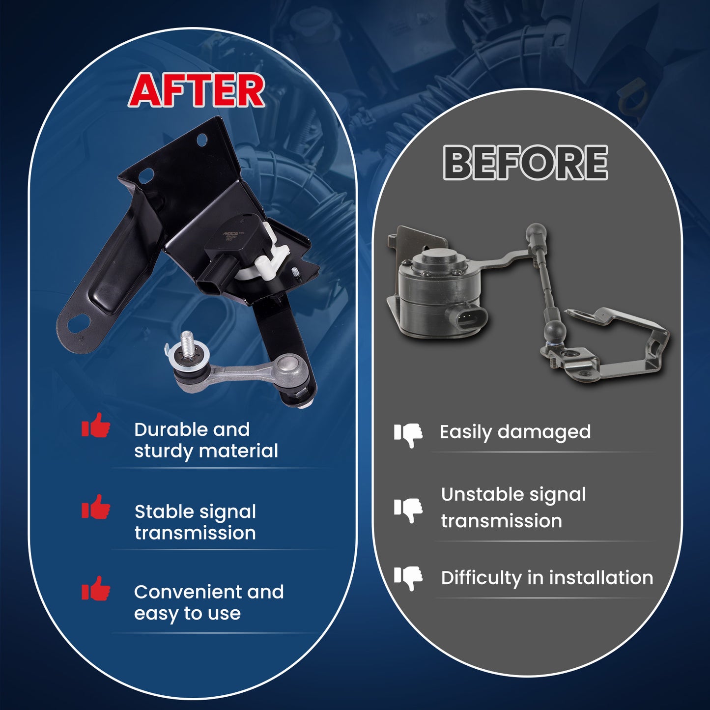 MOCA 927-011 Rear Left Ride Leveling Height Sensor Fit for 2006-2015 Lexus IS250 2.5L & 2006-2015 Lexus IS350 3.5L & 2008-2014 Lexus IS F 5.0L