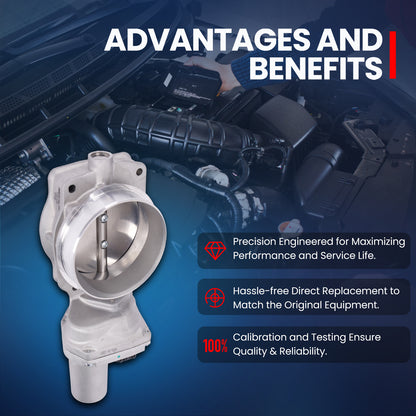 MOCA Throttle Body Fit for 2005-2006 Pontiac GTO 6.0L & 2005-2007 Chevrolet Corvette 6.0L & 2006-2008 Chevrolet Corvette 7.0L
